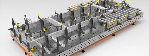 三維柔性組合工裝夾具系統主要模塊是什么