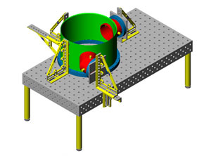 筒體法蘭結構件組立焊接