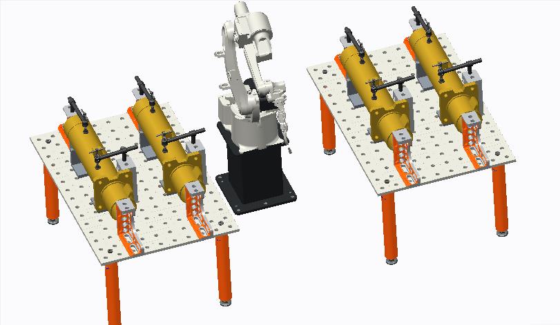 機器人焊接平板